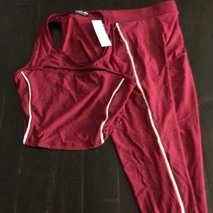 Leggings and a crop top brand new never been worn